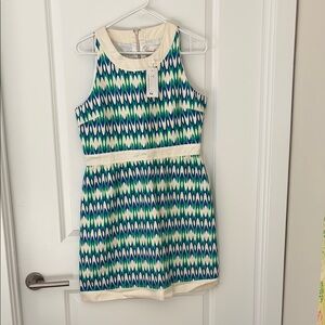 Julie Brown dress in Blue & Green perfect for graduation, bridal shower, parties
